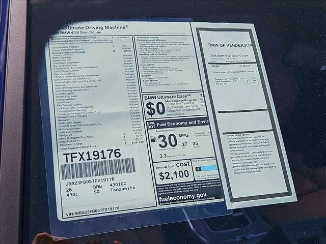 New 2026 BMW 430i w/ Driving Assistance Package RWD image 17