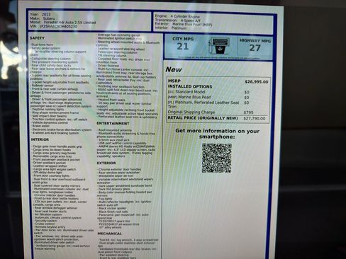Used 2013 Subaru Forester 2.5X Limited image 22