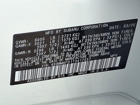 New 2026 Subaru Ascent Limited image 15