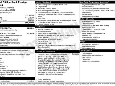 Used 2019 Audi S5 Prestige w/ S Sport Package image 29