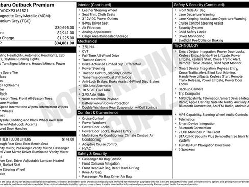 Used 2023 Subaru Outback Premium AWD/4WD image 13