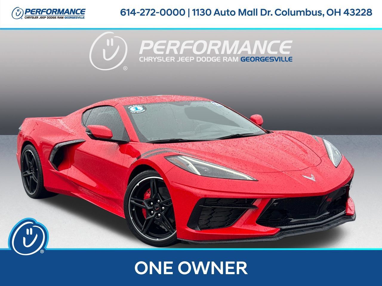 Used 2023 Chevrolet Corvette Stingray Premium Cpe w/ Chrome Exterior Badge Package RWD image 1