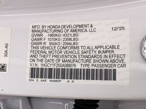 Used 2025 Honda Accord LX image 17
