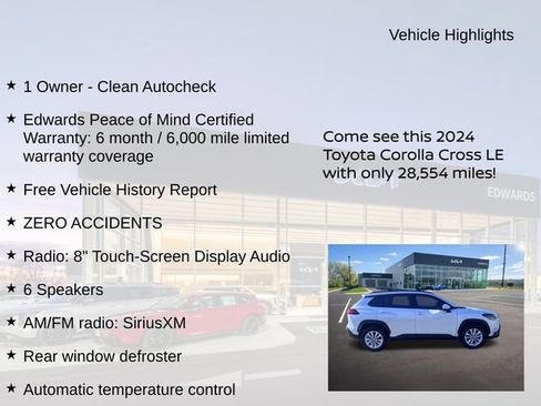 Used 2024 Toyota Corolla Cross LE FWD image 11