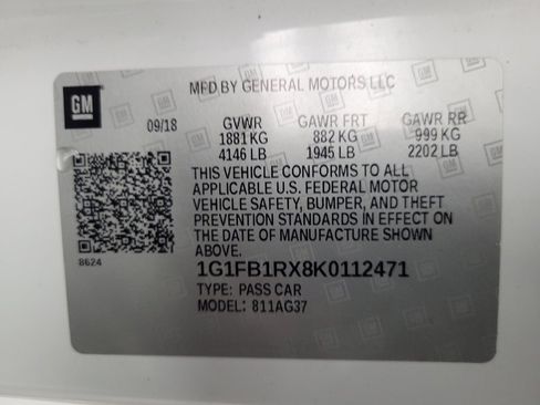 Used 2019 Chevrolet Camaro LT w/ RS Package RWD image 33
