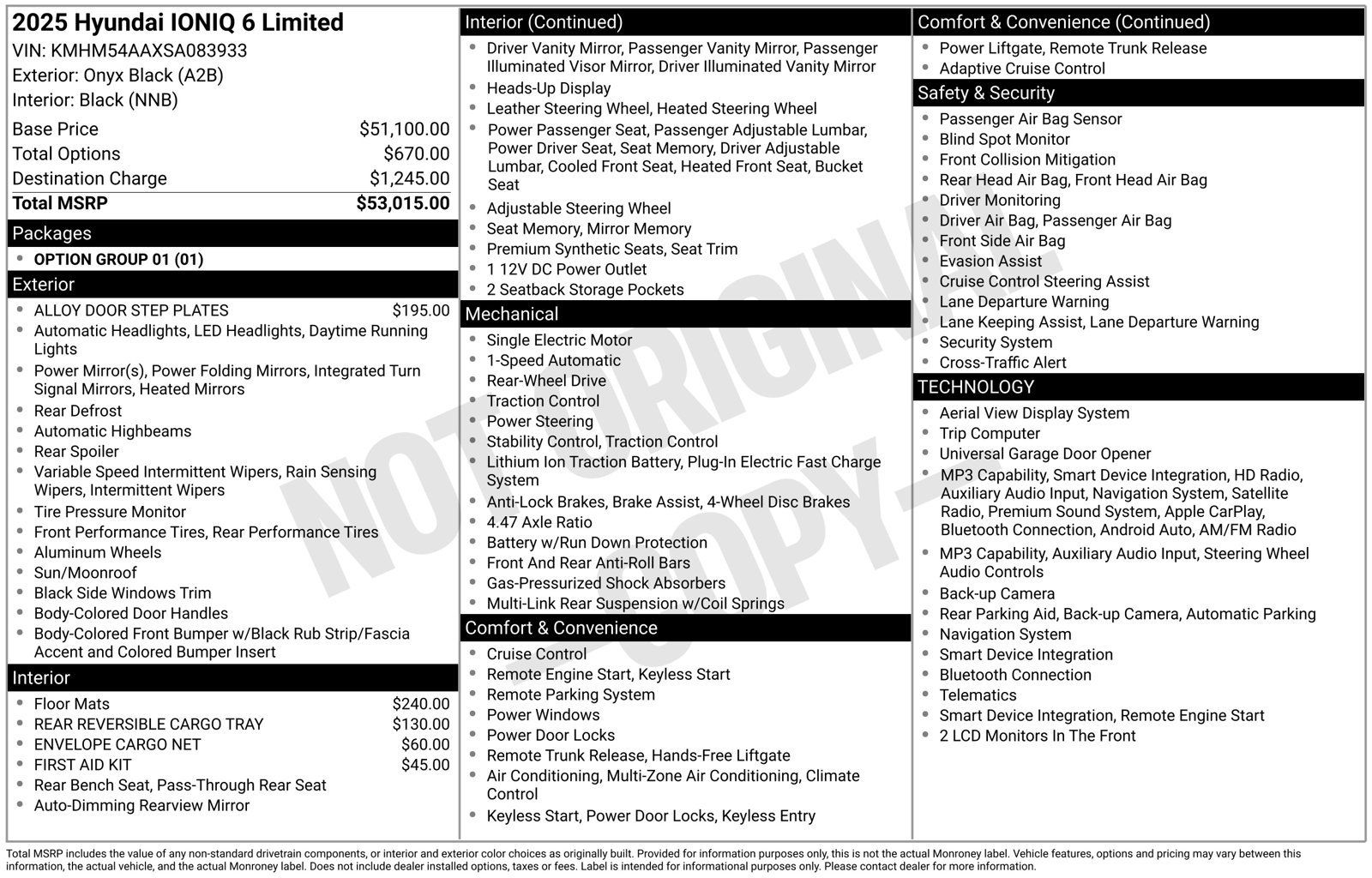 Certified 2025 Hyundai Ioniq 6 Limited RWD image 1