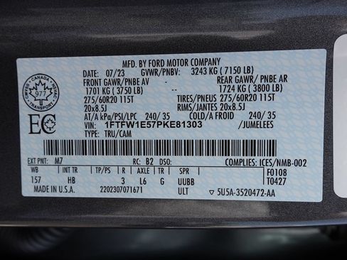Used 2023 Ford F150 Lariat w/ Equipment Group 502A High AWD/4WD image 21