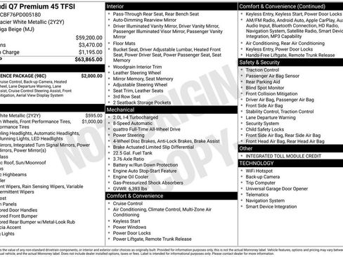 Used 2023 Audi Q7 2.0T Premium w/ Convenience Package image 4