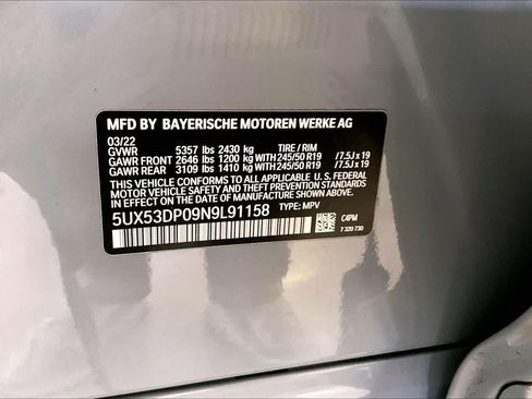 Used 2022 BMW X3 xDrive30i w/ M Sport Package 2 AWD/4WD image 32