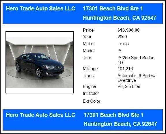 Used 2009 Lexus IS 250 RWD image 55