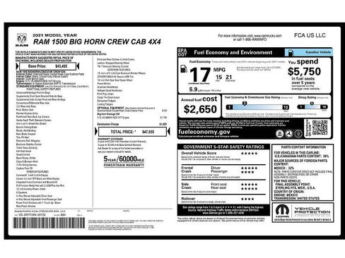 Used 2021 RAM 1500 Big Horn AWD/4WD image 2