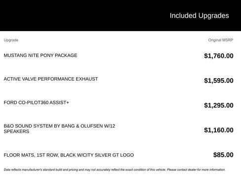 New 2025 Ford Mustang GT Premium w/ Mustang Nite Pony Package image 3