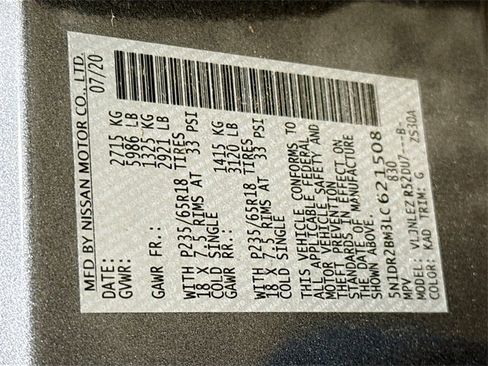 Used 2020 Nissan Pathfinder SV image 28