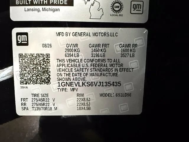 New 2027 Chevrolet Traverse RS w/ LPO, Floor Liner Package AWD/4WD image 28