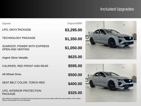 New 2026 Cadillac CT4 V w/ LPO, ONYX Package image 3