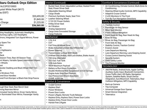 Certified 2023 Subaru Outback Onyx Edition image 34