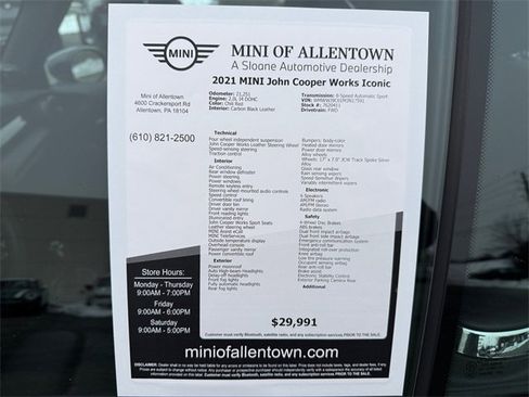 Used 2021 MINI Cooper John Cooper Works w/ Driver Assistance Package image 36