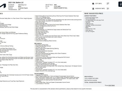 Used 2021 Kia Seltos LX