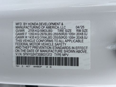 Certified 2025 Honda Pilot Touring image 36