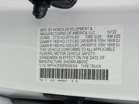 Certified 2023 Honda Ridgeline Black Edition image 27