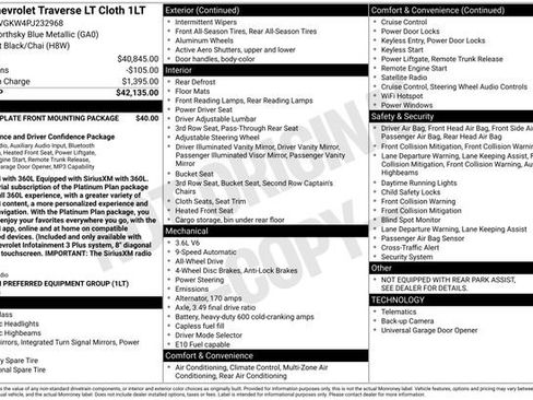 Used 2023 Chevrolet Traverse LT AWD/4WD image 19