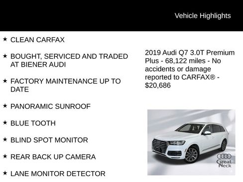Used 2019 Audi Q7 3.0T Premium Plus w/ Premium Plus Package image 8