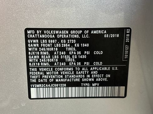 Used 2018 Volkswagen Atlas SEL AWD/4WD image 34
