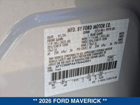 New 2026 Ford Maverick Lobo AWD/4WD image 21