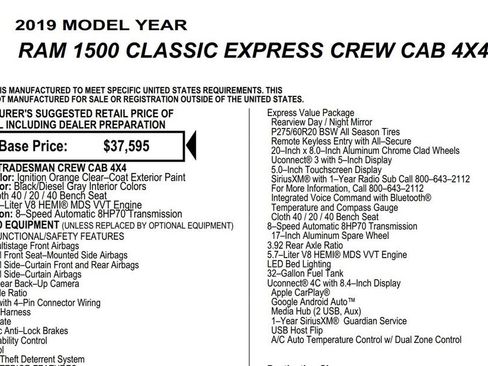 Used 2019 RAM 1500 Express w/ Express Value Package AWD/4WD image 23