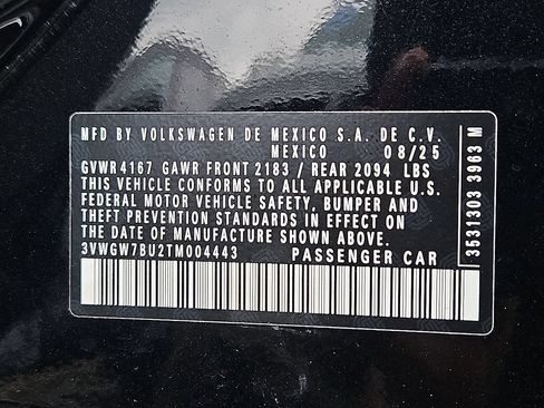Certified 2026 Volkswagen Jetta SEL FWD image 28