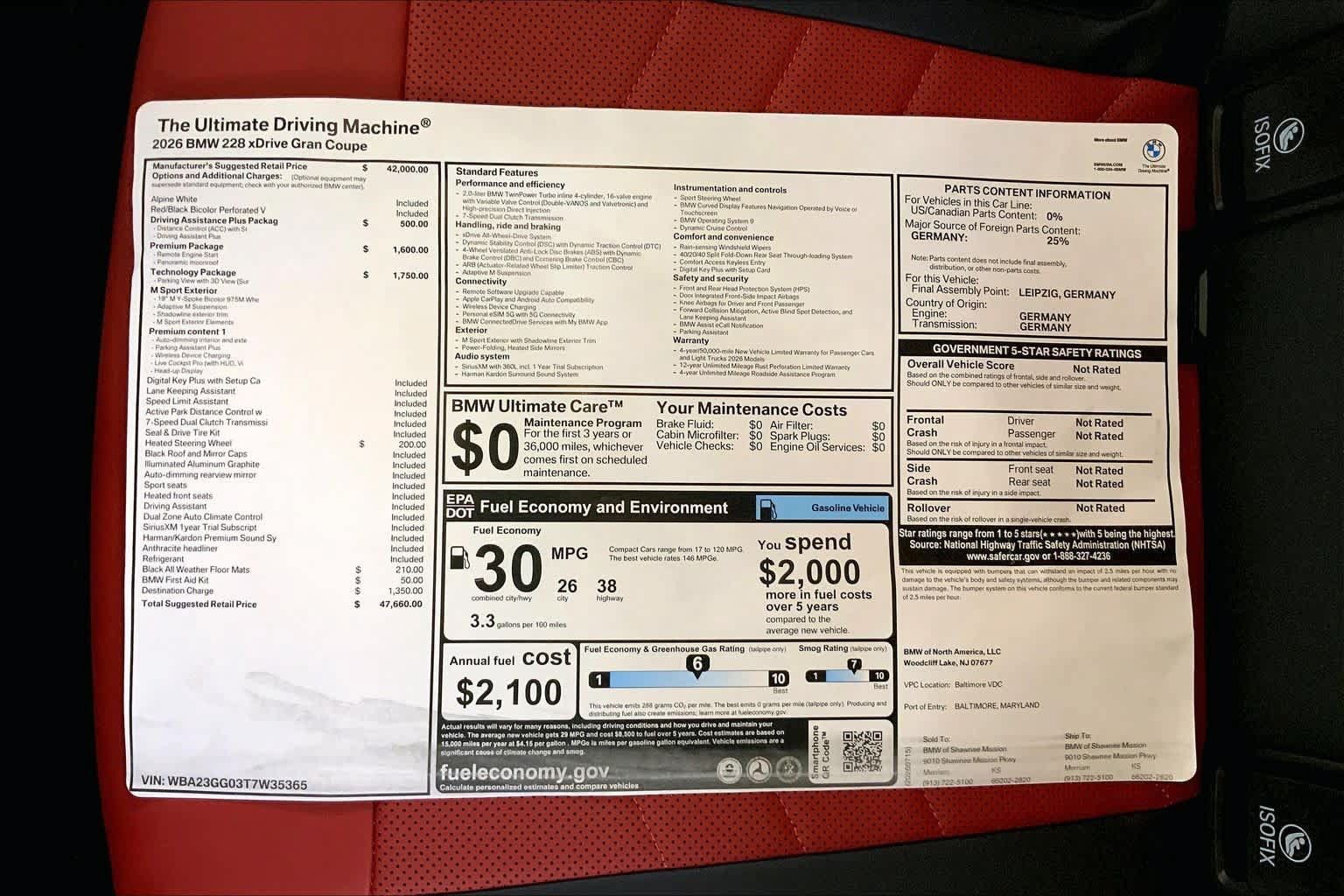 New 2026 BMW 228i xDrive w/ Technology Package AWD/4WD image 22