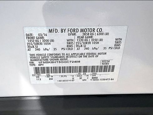 Used 2016 Ford Explorer Platinum image 30