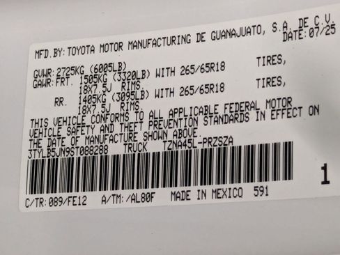 New 2025 Toyota Tacoma SR image 17