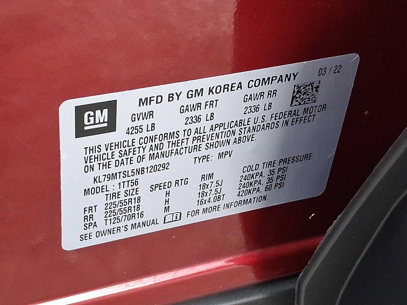 Used 2022 Chevrolet TrailBlazer RS w/ Technology Package FWD image 28