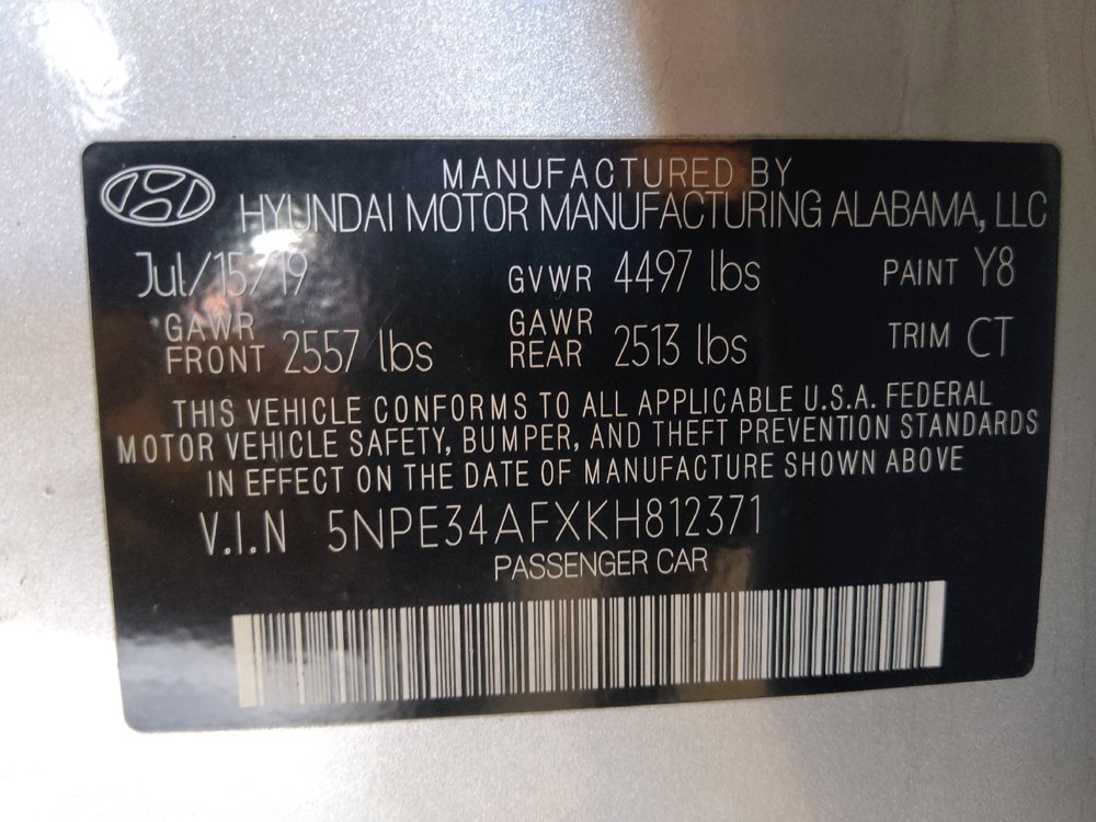 Used 2019 Hyundai Sonata Sport w/ Cargo Package FWD image 33