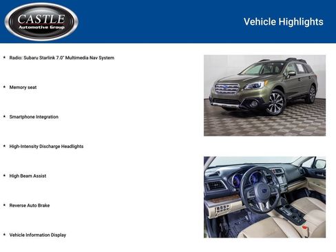 Used 2017 Subaru Outback 2.5i Limited AWD/4WD image 8