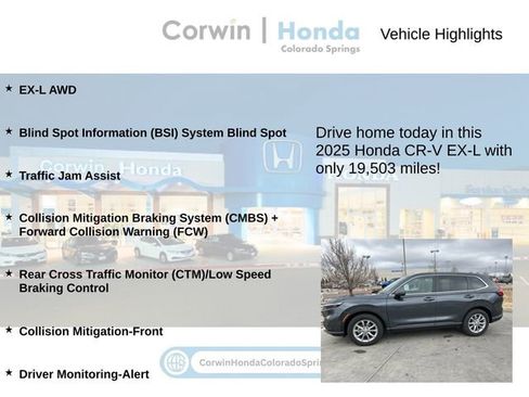 Used 2025 Honda CR-V EX-L image 6