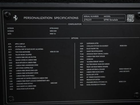 Certified 2022 Ferrari SF90 Stradale AWD/4WD image 55