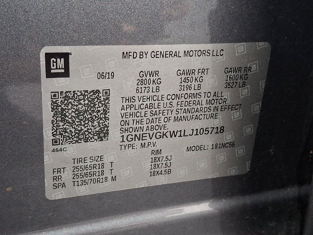 Used 2020 Chevrolet Traverse LT w/ LPO, Floor Liner Package AWD/4WD image 28