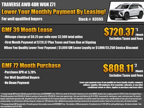 New 2026 Chevrolet Traverse Z71 image 2