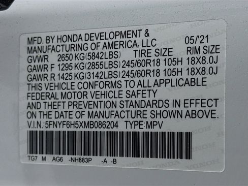 Certified 2021 Honda Pilot EX-L image 33
