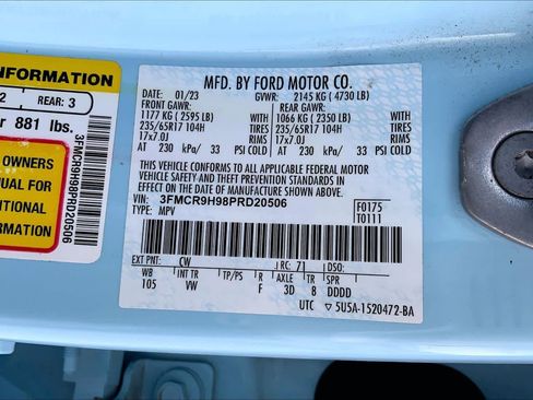 Used 2023 Ford Bronco Sport Heritage Limited AWD/4WD image 37