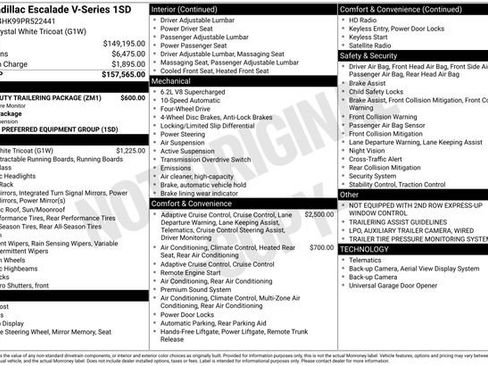 Used 2023 Cadillac Escalade V w/ Heavy-Duty Trailer Package AWD/4WD image 26