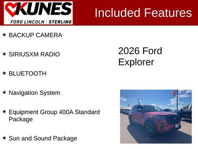 New 2026 Ford Explorer ST w/ Sun And Sound Package