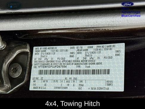 Certified 2018 Ford F150 XL w/ Equipment Group 101A Mid image 29