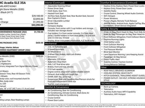 Used 2023 GMC Acadia SLE w/ Driver Convenience Package image 64