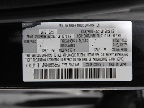 Used 2021 MAZDA MAZDA6 Touring image 21