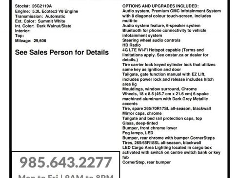 Used 2020 GMC Sierra 1500 SLT w/ SLT Premium Plus Package AWD/4WD image 25