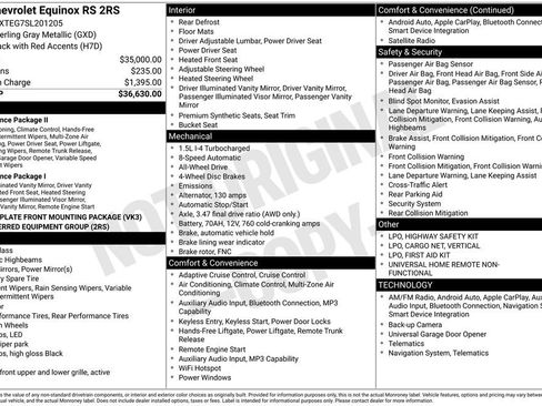 Used 2025 Chevrolet Equinox RS AWD/4WD image 40
