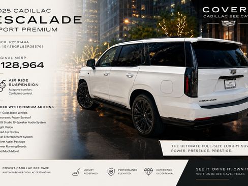 Certified 2025 Cadillac Escalade Sport Platinum w/ LPO, ONYX Package RWD image 17